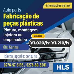 Fabricação de peças plásticas (VAGAJ221221HLS)